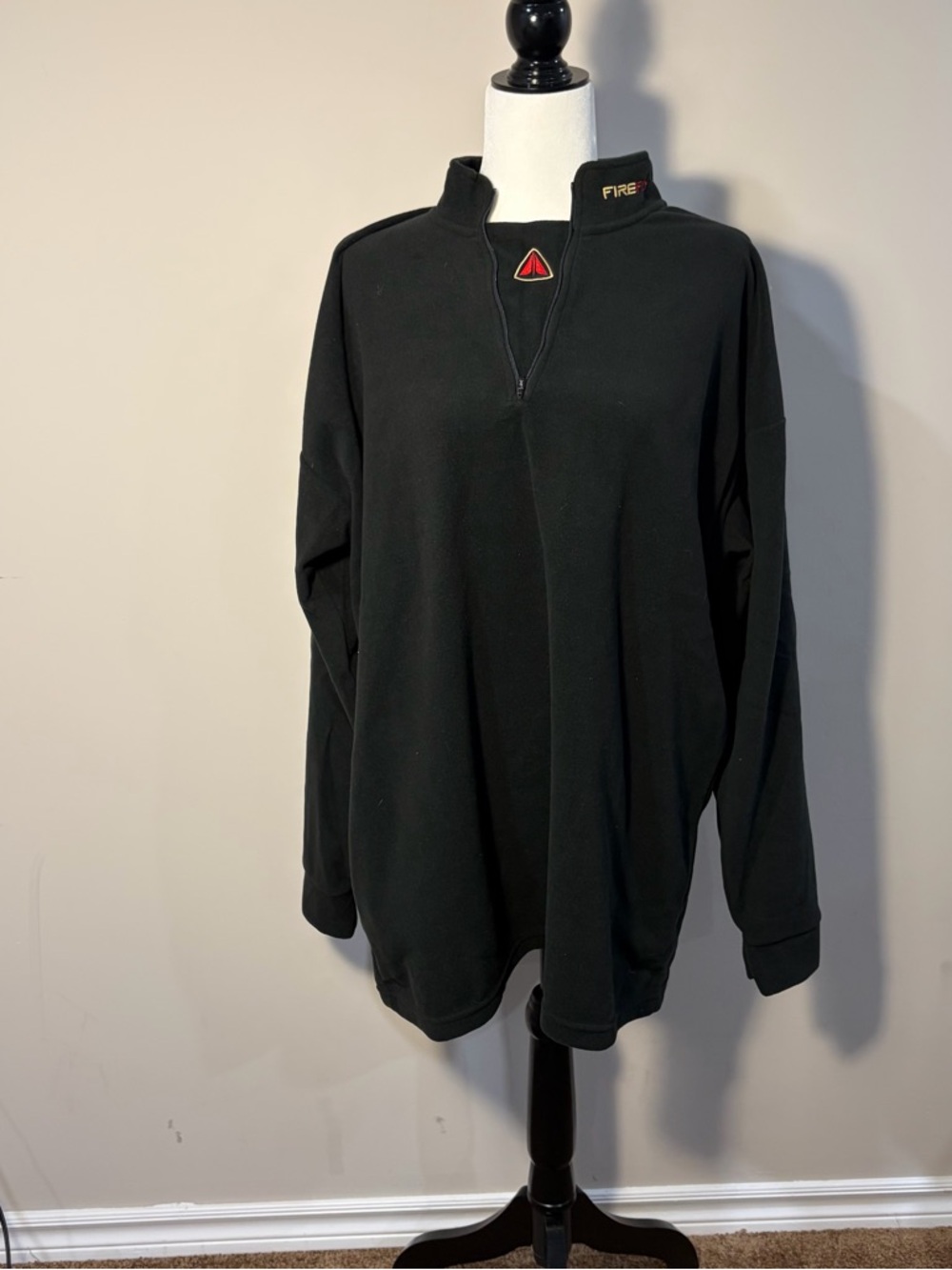 FIREFLY Black Half-Zip Turtleneck Pullover Sweatshirt Xpolr brand